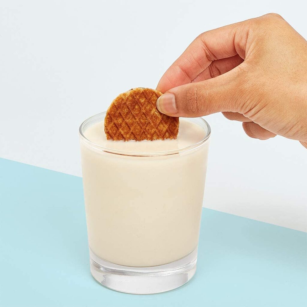 Rip Van Wafels Dutch Caramel  Vanilla Mini Stroopwafels - Low Carb/Calorie (3g Net Carbs) - Non GMO- Keto Friendly - Office Snacks - (34 Calories) - Low Sugar (1g) - 32 Pack
