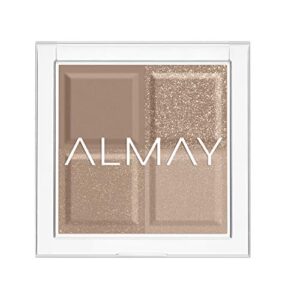 Almay Eyeshadow Palette, Longlasting Eye Makeup, Single Shade Eye Color in Matte, Metallic, Satin and Glitter Finish, Hypoallergenic, 130 The World Is My Oyster, 0.1 Oz