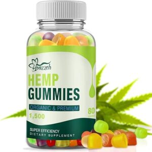 Hoozzch Hemp 0321 Gummy Bears: High Potency Organic Supplement Omega 3 6 9