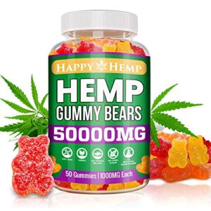 Organic Hemp Gummies 100% Natural Pure Hemp Oil Extract - Support Overall Health Extra Strong Bloom High Potency ed L-Theanine Supplement Vitamin B2 Edible Vegan Made in USA